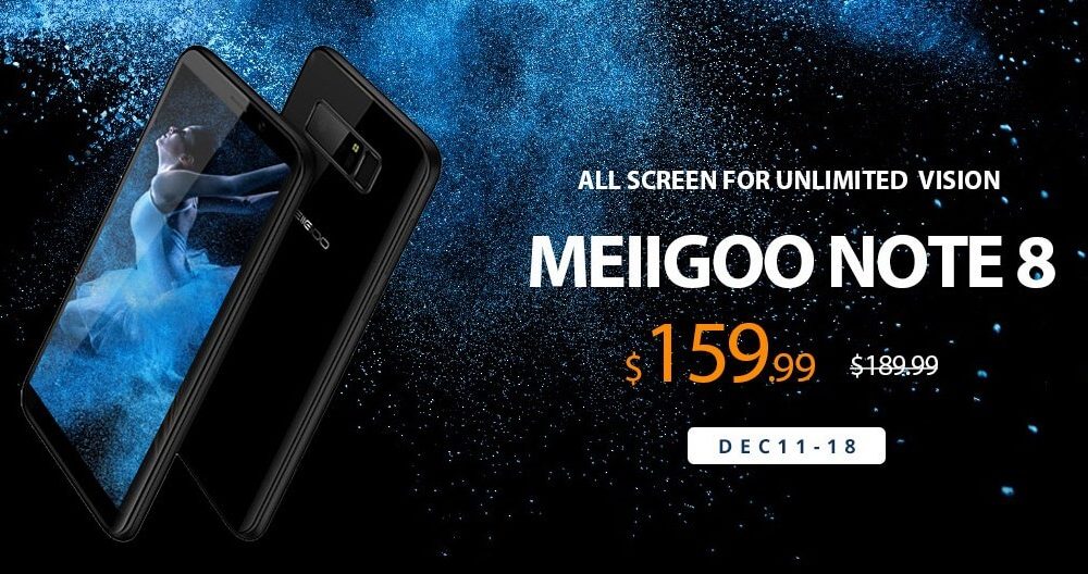 Meiigoo Note 8 sale on the Gearbest