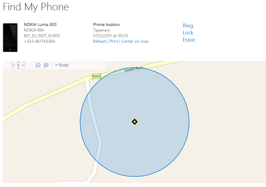 find my phone using google account